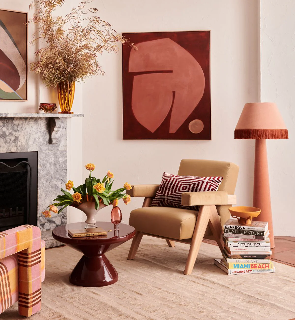 Brady Floor Lamp In Apricot - Image 7