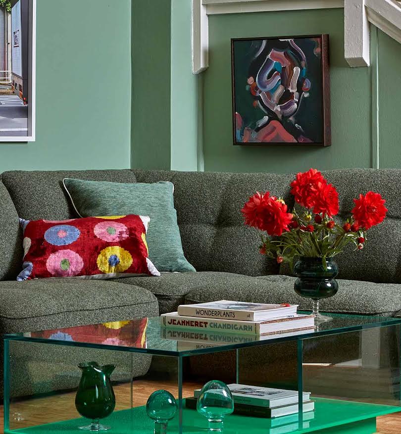 Roommate Sofa - 2 Piece Armless In Forest - Image 3