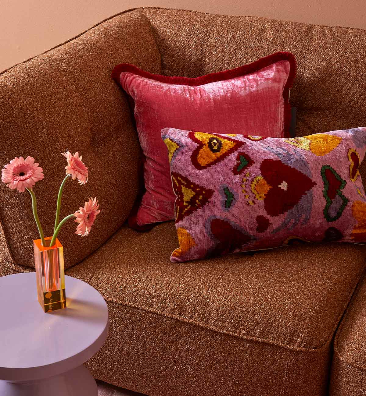 Roommate Sofa - 2 Piece + Chaise In Ginger - Image 6
