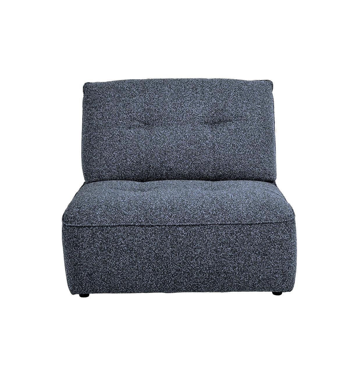 Roommate Sofa - 5 Piece L-Shape + Chaise + Ottoman In Indigo - Image 4