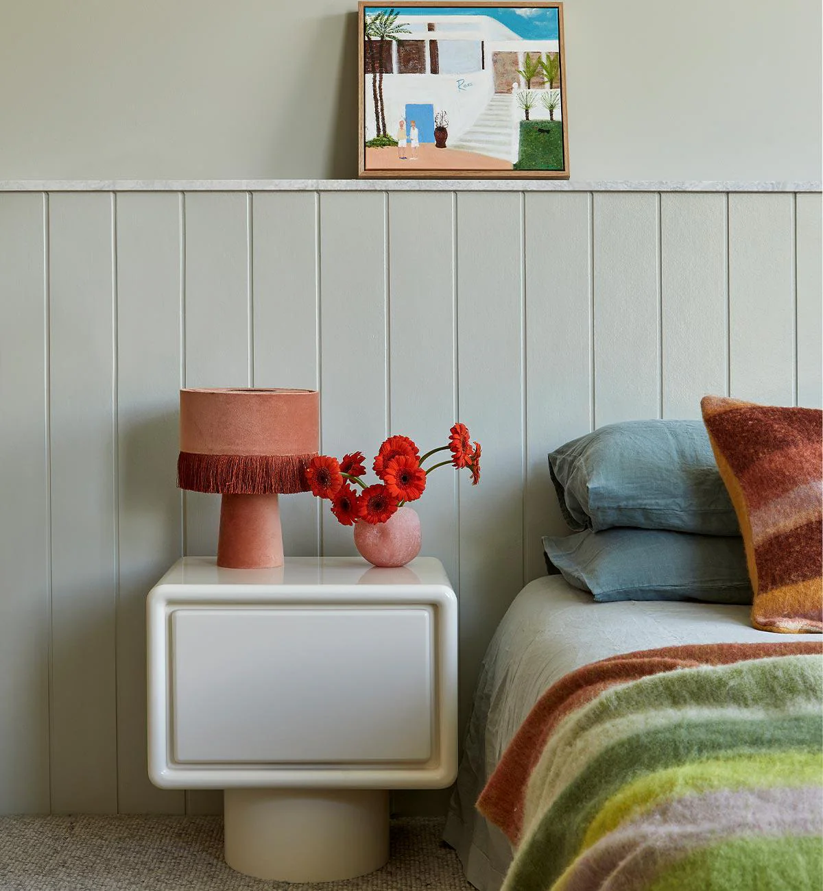 Wilma Bedside Table in Ivory - Image 2